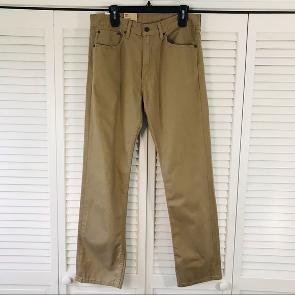 Levi's Other - LEVI’S Tan 505 Regular Fit Jeans Size 33x32